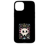 Custodia per iPhone 15 Plus Axolotl Teschio Kawaii Arte Gotica Pastello