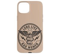 Custodia per iPhone 15 Plus Bad Women Snake Pugnale Vintage Rebel Grafica