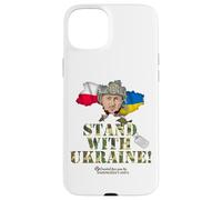 Custodia per iPhone 15 Plus Bandiera della Polonia Selenskyj cane Stand with Ucraina