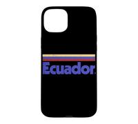 Custodia per iPhone 15 Plus Bandiera Ecuador retrò rosso