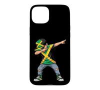 Custodia per iPhone 15 Plus Bandiera giamaicana Dab Pose Caribbean Pride