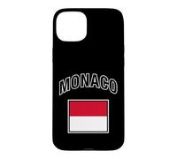 Custodia per iPhone 15 Plus Bandiera Monaco
