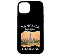 Custodia per iPhone 15 Plus Bangkok Thailandia Souvenir Tempio dell'alba Buddismo Wat Arun