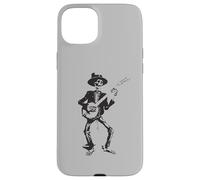 Custodia per iPhone 15 Plus Banjo Dancing Skeleton Bluegrass Music Festival