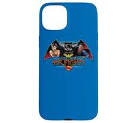 Custodia per iPhone 15 Plus Batman v Superman Together We Fight