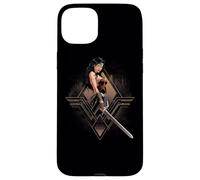 Custodia per iPhone 15 Plus Batman v Superman Wonder Woman City Girl