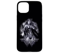 Custodia per iPhone 15 Plus Batman v Superman Wonder Woman Rainy Night
