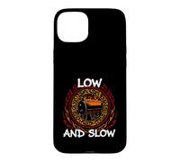 Custodia per iPhone 15 Plus BBQ Pitmaster Low And Slow Offset Smoker Grilling