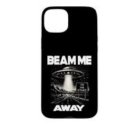 Custodia per iPhone 15 Plus BEAM ME AWAY UFO Alien Abduction Fantascienza Space Ship