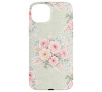 Custodia per iPhone 15 Plus Begonie Provinciali Vintage Paese Francese Salvia Morbida