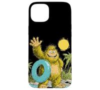 Custodia per iPhone 15 Plus Bel Bigfoot sotto le palme con Pool Ring Costume