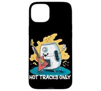 Custodia per iPhone 15 Plus Bella friggitrice ad aria con chitarra elettrica per un look a dondolo