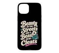 Custodia per iPhone 15 Plus Bellezza nelle strade Tacchetti da calcio