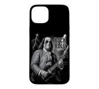 Custodia per iPhone 15 Plus Benjamin Franklin Rock & Roll Guitar Vintage Music Lover
