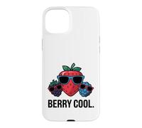 Custodia per iPhone 15 Plus Berry Cool Fun Fruit Occhiali da sole Pun