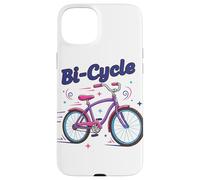 Custodia per iPhone 15 Plus Bi-Cycle Bisessuale Pride Bandiera Colori Bicicletta Pun Design