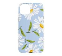 Custodia per iPhone 15 Plus Bianco Daisy Floral Pattern Primavera Fiore Giardino
