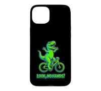 Custodia per iPhone 15 Plus Bicicletta Trex Look No Hands Funny
