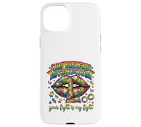 Custodia per iPhone 15 Plus Big Sisters Fight Too Autism Awareness Puzzle Labbra