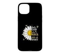 Custodia per iPhone 15 Plus Blessed By God Loved By Jesus Led By Spirit Faith