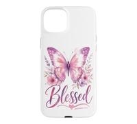 Custodia per iPhone 15 Plus BLESSED - Women's Christian Faith Jeremiah 17:7 Bible-Based