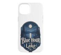 Custodia per iPhone 15 Plus Blue Hour at the Lake Badge Lakecore Estetica