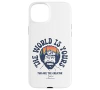 Custodia per iPhone 15 Plus Bob Ross The World Is Yours