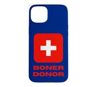 Custodia per iPhone 15 Plus Boner Donor Life Guard Cross Saving vite con umorismo