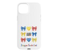Custodia per iPhone 15 Plus Bourgogne Franche Comté Coquette Bow Girls