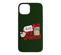 Custodia per iPhone 15 Plus Braccio di Ferro Tutto quello che voglio per Natale sono i tuoi spinaci!