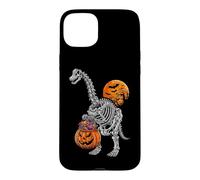 Custodia per iPhone 15 Plus Brachiosaurus Apatosaurus Dinosauro Scheletro Zucca Dino Boy