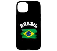Custodia per iPhone 15 Plus Brazil National Flag Country Pride Roots Vintage Gift