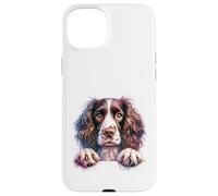 Custodia per iPhone 15 Plus Brittany English Springer Spaniel Cocker Spaniel Dog Face