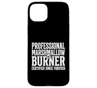 Custodia per iPhone 15 Plus Bruciatore professionale per marshmallow divertente da campeggio