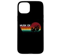 Custodia per iPhone 15 Plus Bue muschiato retrò - Musk Ox Muskox