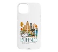 Custodia per iPhone 15 Plus Buffalo, skyline di New York, souvenir della città dei buoni vicini