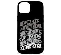 Custodia per iPhone 15 Plus Build It Tune It Race It Break It Fix It Repeat Car Lover