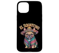 Custodia per iPhone 15 Plus Bulldog francese El Squatcho Poncho divertente Bulldog francese