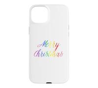Custodia per iPhone 15 Plus Buon Natale Gay Arte Arcobaleno Queer Holiday Amore LGBTQ