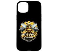 Custodia per iPhone 15 Plus Buzzed & Strong Bee Honey Bilanciere Grafica
