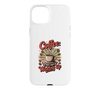 Custodia per iPhone 15 Plus Caffè quando ti svegli