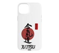 Custodia per iPhone 15 Plus Calligrafia Jujutsu/Arti Marziali Giapponesi Design