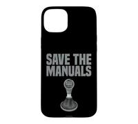 Custodia per iPhone 15 Plus Cambio manuale Cambio Divertente Salvare I Manuali