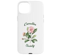 Custodia per iPhone 15 Plus Camellia Society Giardinieri di fiori Arte botanica