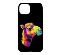 Custodia per iPhone 15 Plus Cammello Dromedario Bactriano Safari nel Deserto Cammello