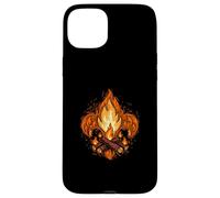 Custodia per iPhone 15 Plus Campfire Fleur-De-Lis Abstract Scouting Logo Art