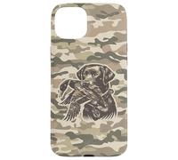 Custodia per iPhone 15 Plus Cane da laboratorio retrò, mimetico, mimetico, da laboratorio, Labrador Southern