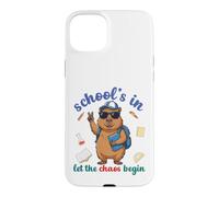 Custodia per iPhone 15 Plus Capybara Back To School Vibes Scuole In Let The Chaos Begin