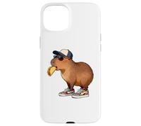 Custodia per iPhone 15 Plus Capybara Kids, Rodent Eating Taco Funny Capybara