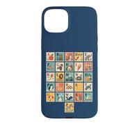 Custodia per iPhone 15 Plus Carino Animale Alfabeto ABC Apprendimento Classroom Teach